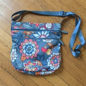 Vera Bradley Blue and Orange Floral Crossbody Bag